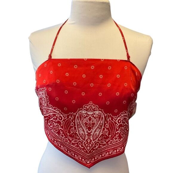 Festival Bandana V halter camisole XS baddie, biker, grunge - Picture 5 of 11